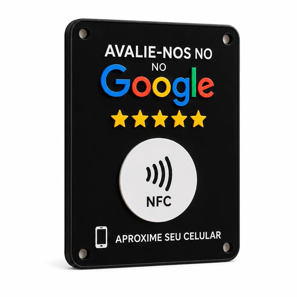 Placa NFC Google de Parede