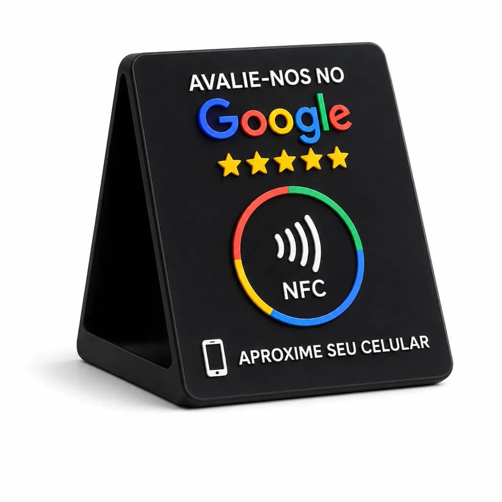 Placa NFC Google Compacta de Mesa